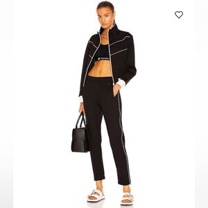 NWOT Nili Lotan x Champion Black Track Pants with Side Piping